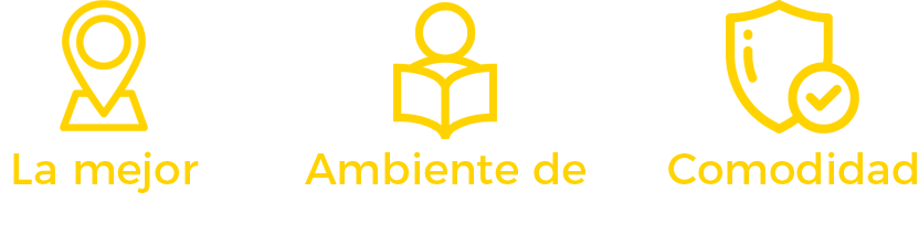 La mejor ubicacion, Ambiente de Estudio, Comodidad y Seguridad