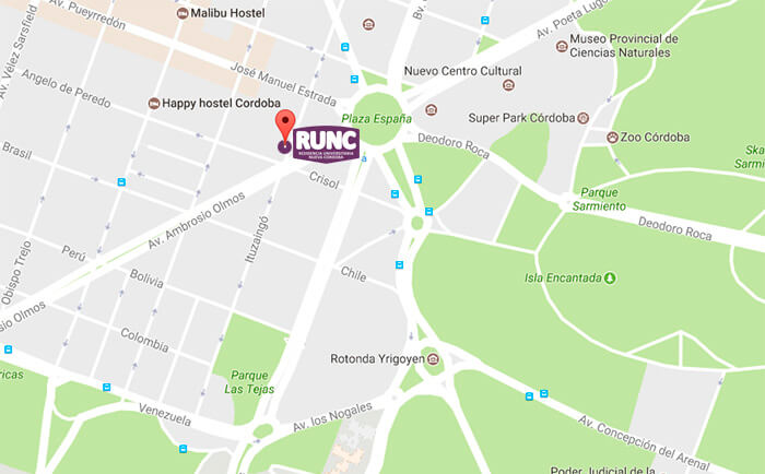 Ubicación RUNC en Nueva Córdoba